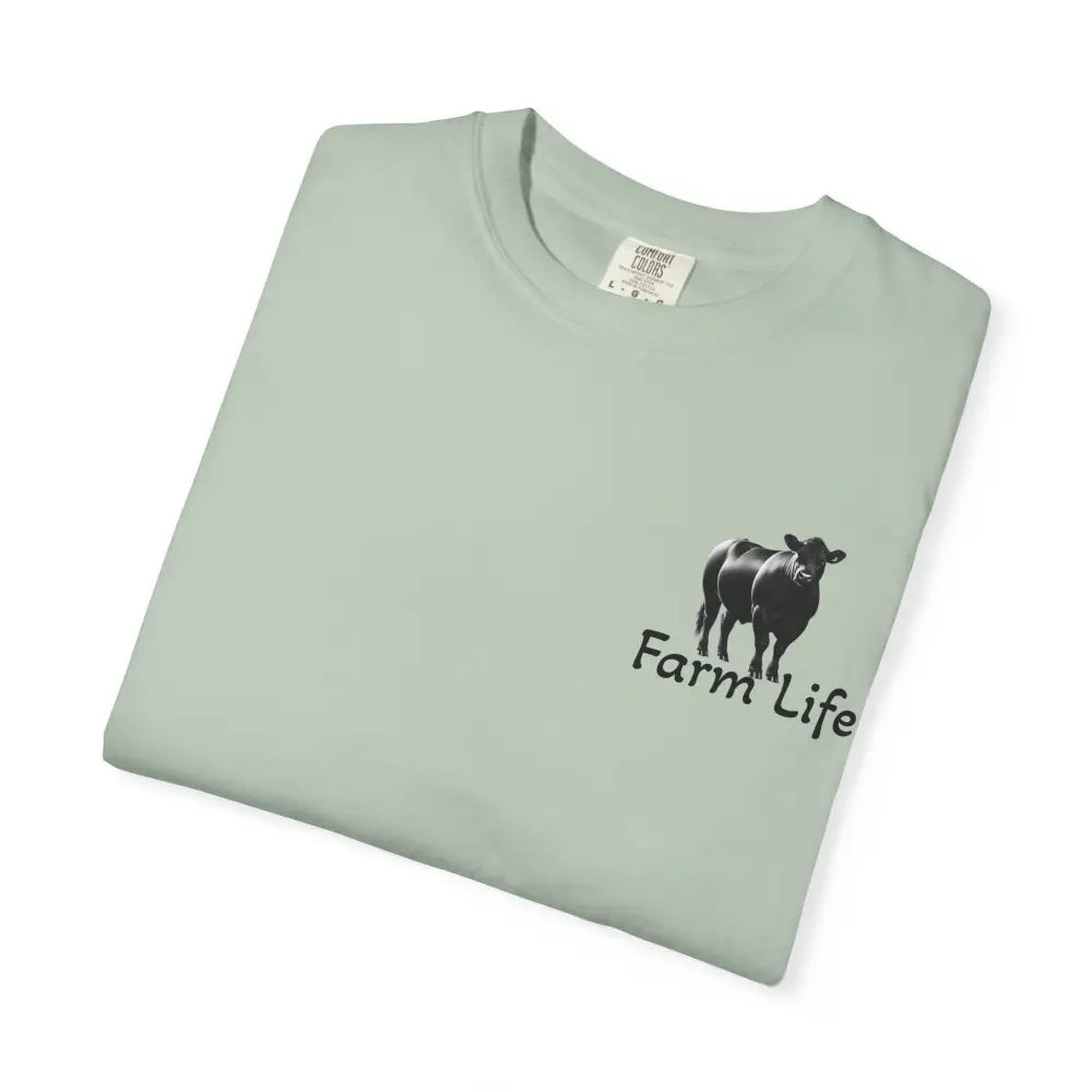 Farm Life T Shirt Black Angus Farmer Rancher Unisex Shirt Rural Farm Life T Shirt