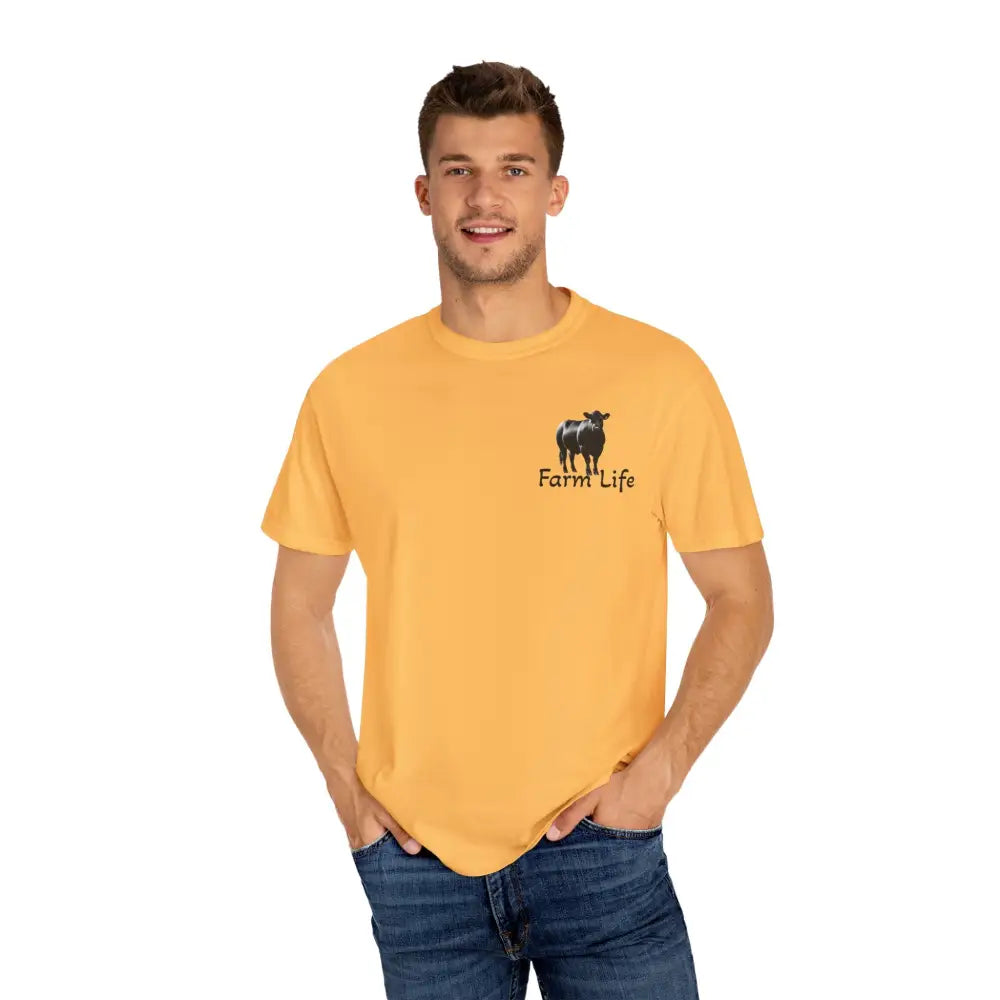 Farm Life T Shirt Black Angus Farmer Rancher Unisex Shirt Rural Farm Life T Shirt