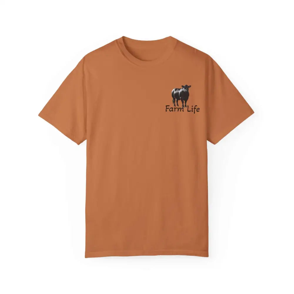 Farm Life T-Shirt Black Angus Farmer Rancher Unisex Shirt Rural Farm Life - Yam / S - T-Shirt