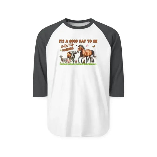 Farm Life Apparel Three-Quarter Sleeve Raglan Shirt, Gifts for Her - The Best New Thing