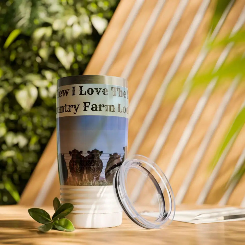 Farmer Coffee Tumbler Country Coffee Mug Travel Tumbler Cowboy Gifts Coffee Cow Mug 20oz - Mug