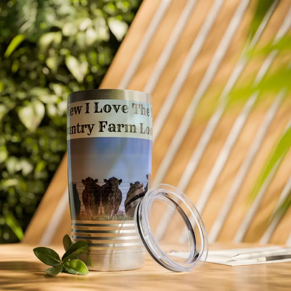 Farmer Coffee Tumbler Country Coffee Mug Travel Tumbler Cowboy Gifts Coffee Cow Mug 20oz - Mug