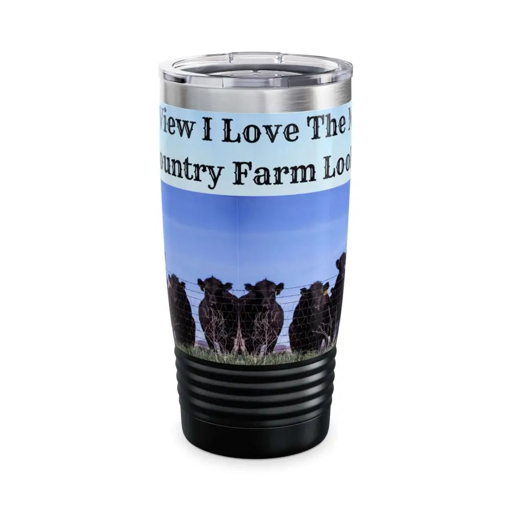 Farmer Coffee Tumbler Country Coffee Mug Travel Tumbler Cowboy Gifts Coffee Cow Mug 20oz - Black / 20oz - Mug