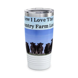 Farmer Coffee Tumbler Country Coffee Mug Travel Tumbler Cowboy Gifts Coffee Cow Mug 20oz - White / 20oz - Mug