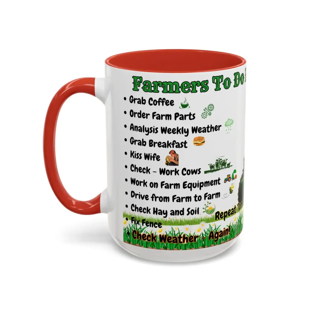 Farmer Themed Coffee Mug Perfect Gift for Farmers Cute Cow Design Rancher Gift Mugs