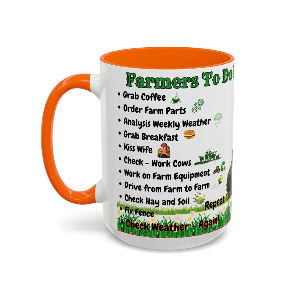 Farmer Themed Coffee Mug Perfect Gift for Farmers Cute Cow Design Rancher Gift Mugs