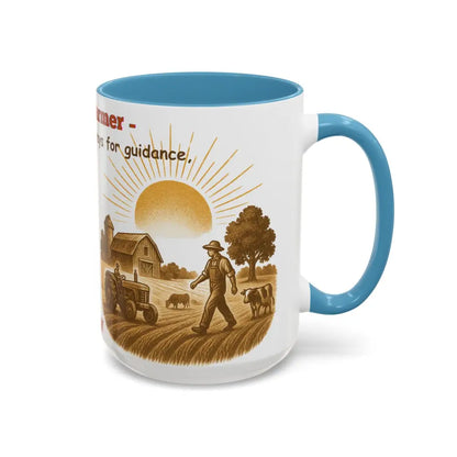 God made a Farmer Coffee Mug - Perfect Gift for Agricultural Enthusiasts Farmers Gift - Mug
