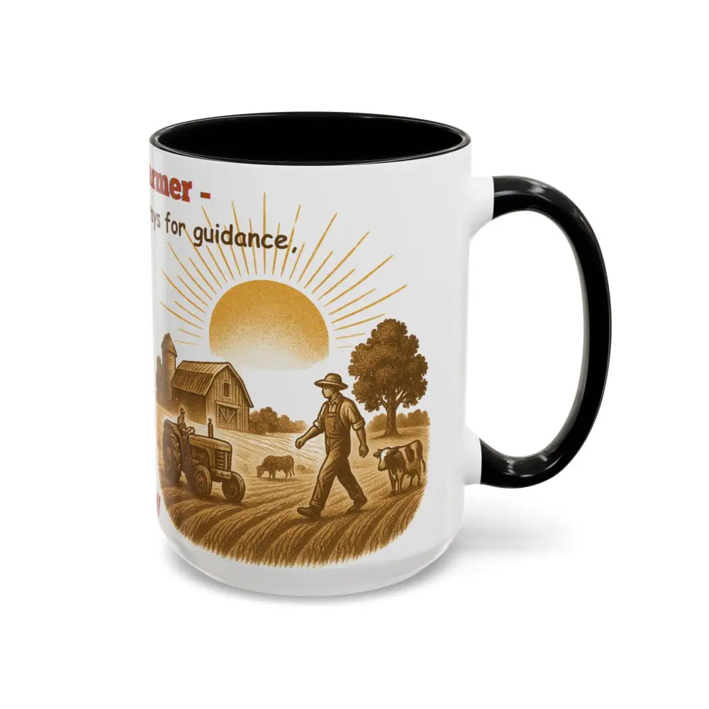 God made a Farmer Coffee Mug - Perfect Gift for Agricultural Enthusiasts Farmers Gift - Mug