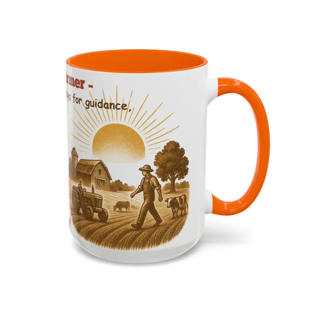 God made a Farmer Coffee Mug - Perfect Gift for Agricultural Enthusiasts Farmers Gift - Mug