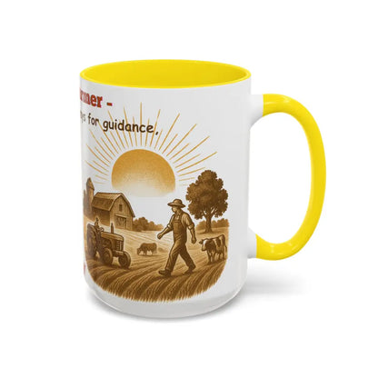 God made a Farmer Coffee Mug - Perfect Gift for Agricultural Enthusiasts Farmers Gift - Mug