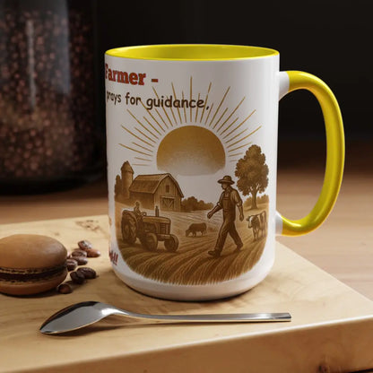 God made a Farmer Coffee Mug - Perfect Gift for Agricultural Enthusiasts Farmers Gift - Mug