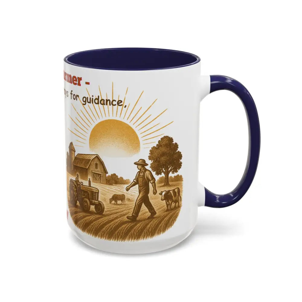God made a Farmer Coffee Mug - Perfect Gift for Agricultural Enthusiasts Farmers Gift - Mug