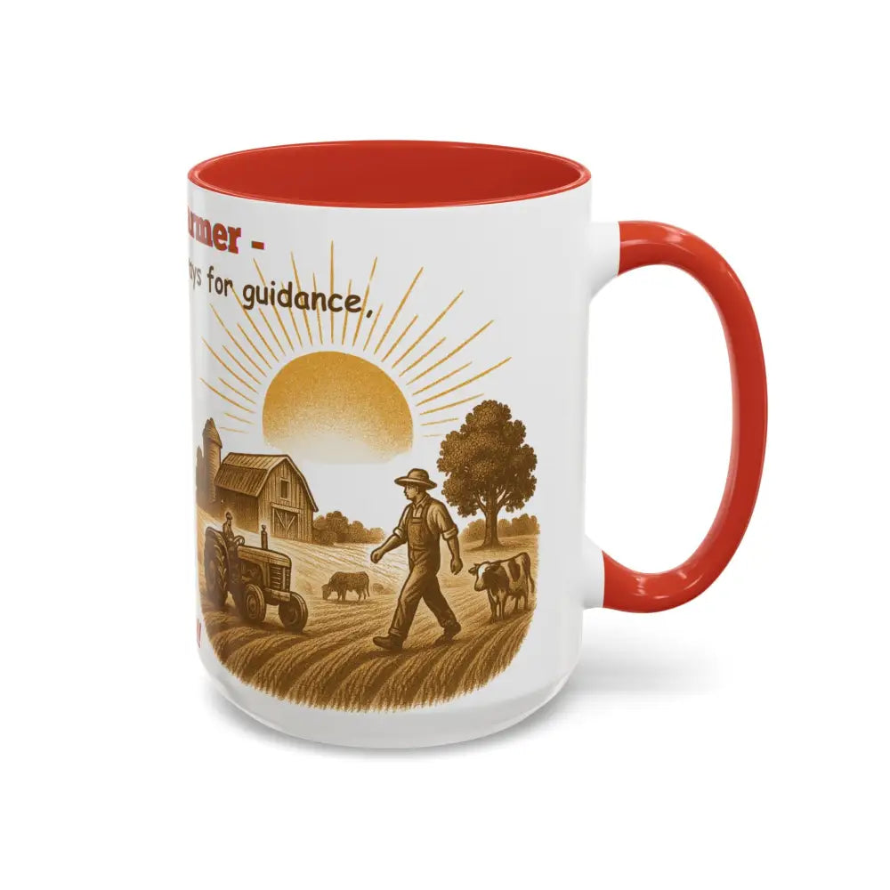 God made a Farmer Coffee Mug - Perfect Gift for Agricultural Enthusiasts Farmers Gift - Mug