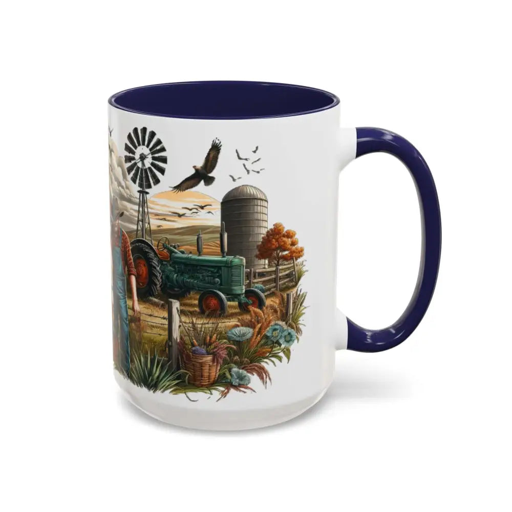 Father’s Day Coffee Mug One of a Kind Dad Country Gifts for Dad Farmer Dad Gifts Ceramic Gift Mug Mugs
