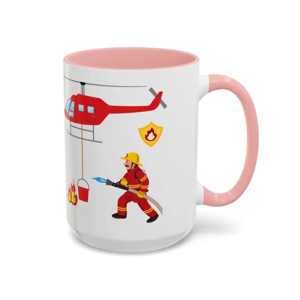 Fire Fighter Hero In the Face of Danger They Bring Hope Coffee Cup Coffee Mug 15oz - Mug