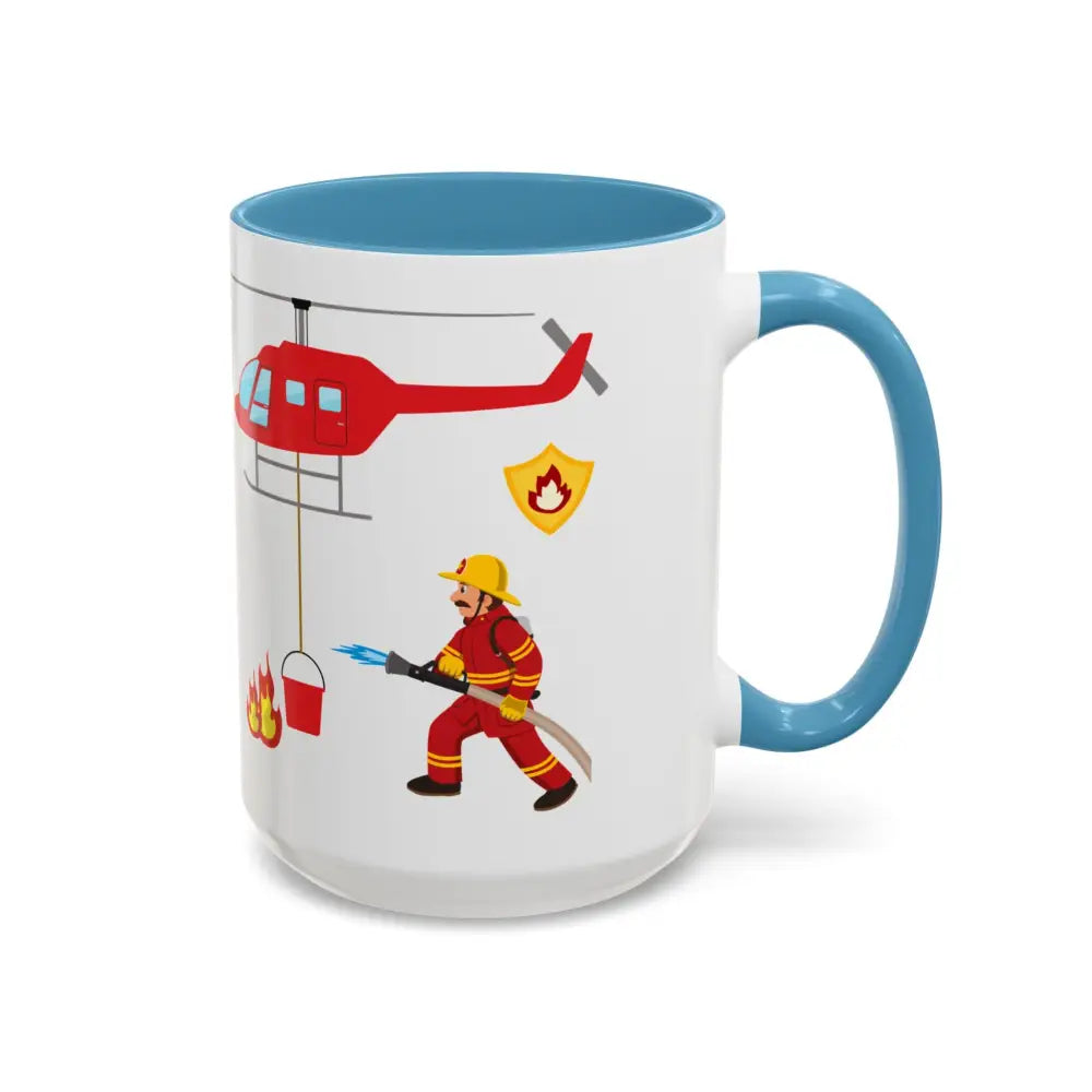 Fire Fighter Hero In the Face of Danger They Bring Hope Coffee Cup Coffee Mug 15oz - Mug