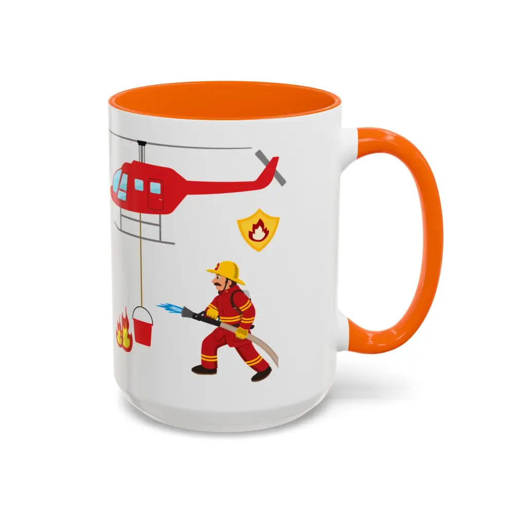 Fire Fighter Hero In the Face of Danger They Bring Hope Coffee Cup Coffee Mug 15oz - Mug
