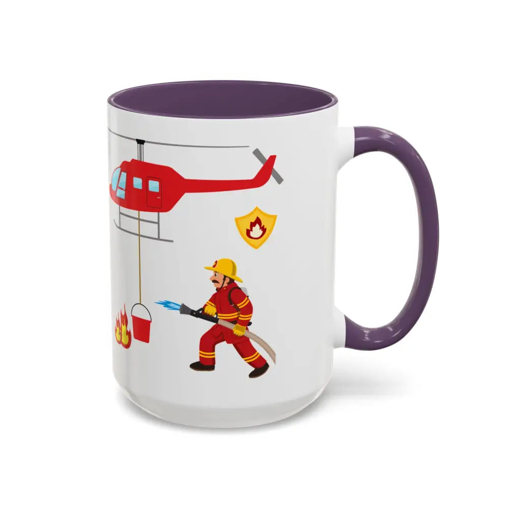 Fire Fighter Hero In the Face of Danger They Bring Hope Coffee Cup Coffee Mug 15oz - Mug
