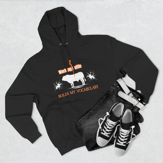 Fleece Farm Hoodie - Working Cattle Rancher Apparel Christmas Gifts for Men - Hoodie