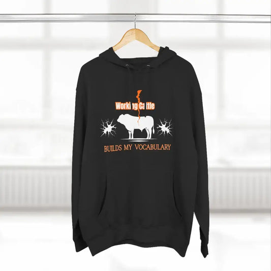 Fleece Farm Hoodie - Working Cattle Rancher Apparel Christmas Gifts for Men - Hoodie