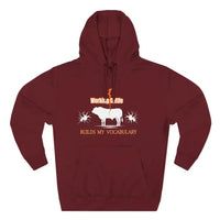 Fleece Farm Hoodie - Cattle Rancher Apparel, Christmas Gifts for Men - The Best New Thing