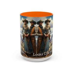 Good Cup of Country Coffee Mug Looks Like You Love Me Western Coffee Cup 15oz Cowgirl Coffee Mugs 15oz / Orange Mugs