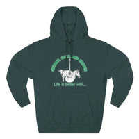 Guitars Cows & Horses Hoodie — Hoodies for Men Winter Farm Apparel - S / Sports Green - Hoodie