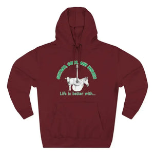 Guitars, Cows & Horses Hoodie — Hoodies for Men, Winter Farm Apparel - The Best New Thing