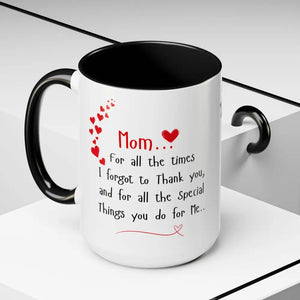 Happy Mother’s Day I Love You Mom Mug Perfect Gift for Mom - 15oz / Black - Mug
