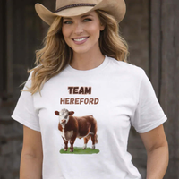 Hereford T-Shirt, Cattle Farmer Tee, Livestock Show Shirt - The Best New Thing