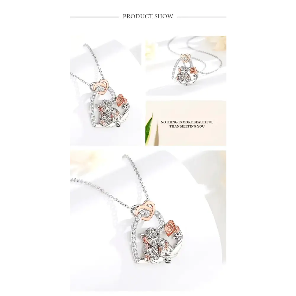 Highland Cow Necklace for Women 925 Sterling Silver Cow Lover Jewelry Gift Farm Style Necklace Jewelry