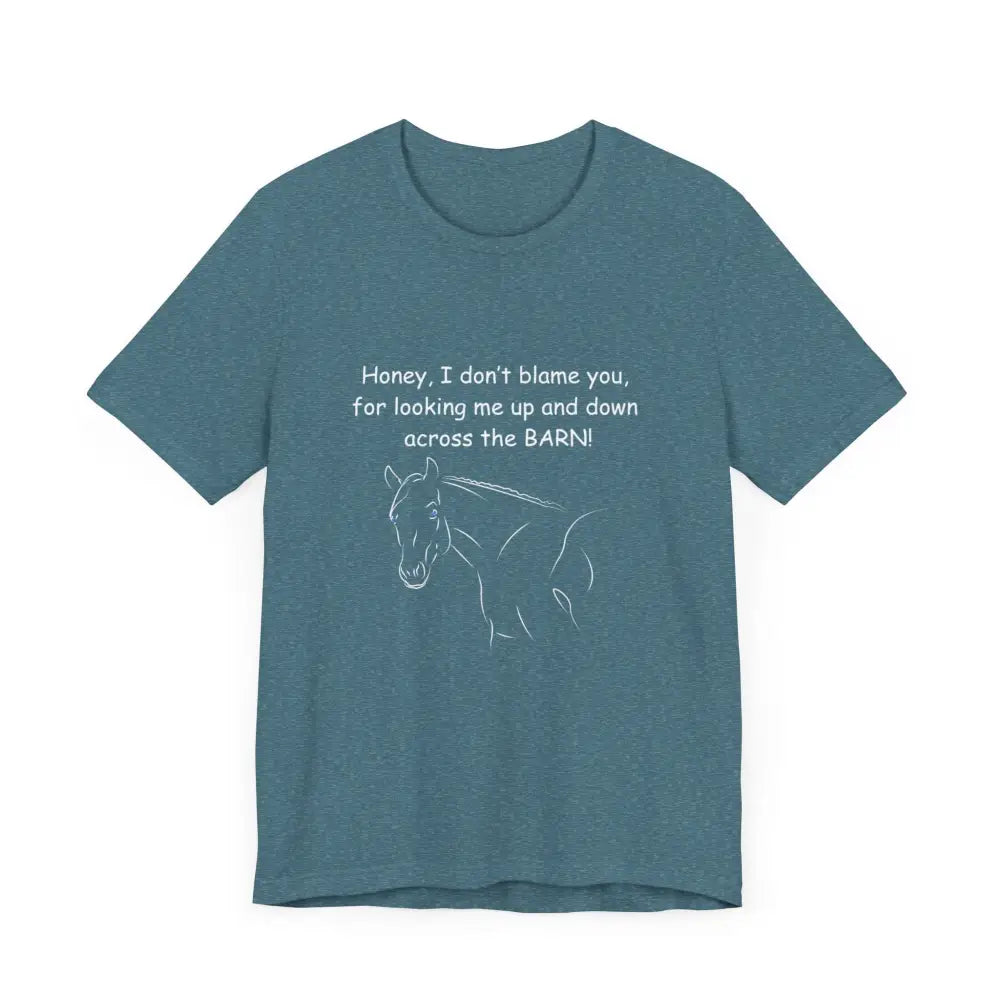 Teal horse graphic classic unisex jersey short sleeve tee for Cowgirl Gifts