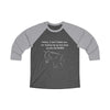 Honey I Don’t Blame You Unisex 3\4 Sleeve Tee - Horse Lover Tee - Premium Heather / Vintage Black / S - Long-sleeve