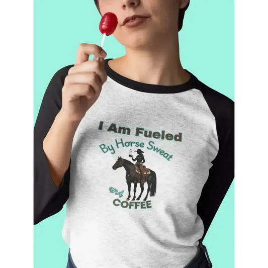 Horse Lover Baseball Tee, Horse and Coffee Lover's Baseball T-shirt - The Best New Thing