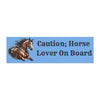 Horse Lover On Board Car Magnet - Funny Equine Safety Sign Horse Vehicle Magnet - 10’’ × 3’’ / Rectangle / 1 pc