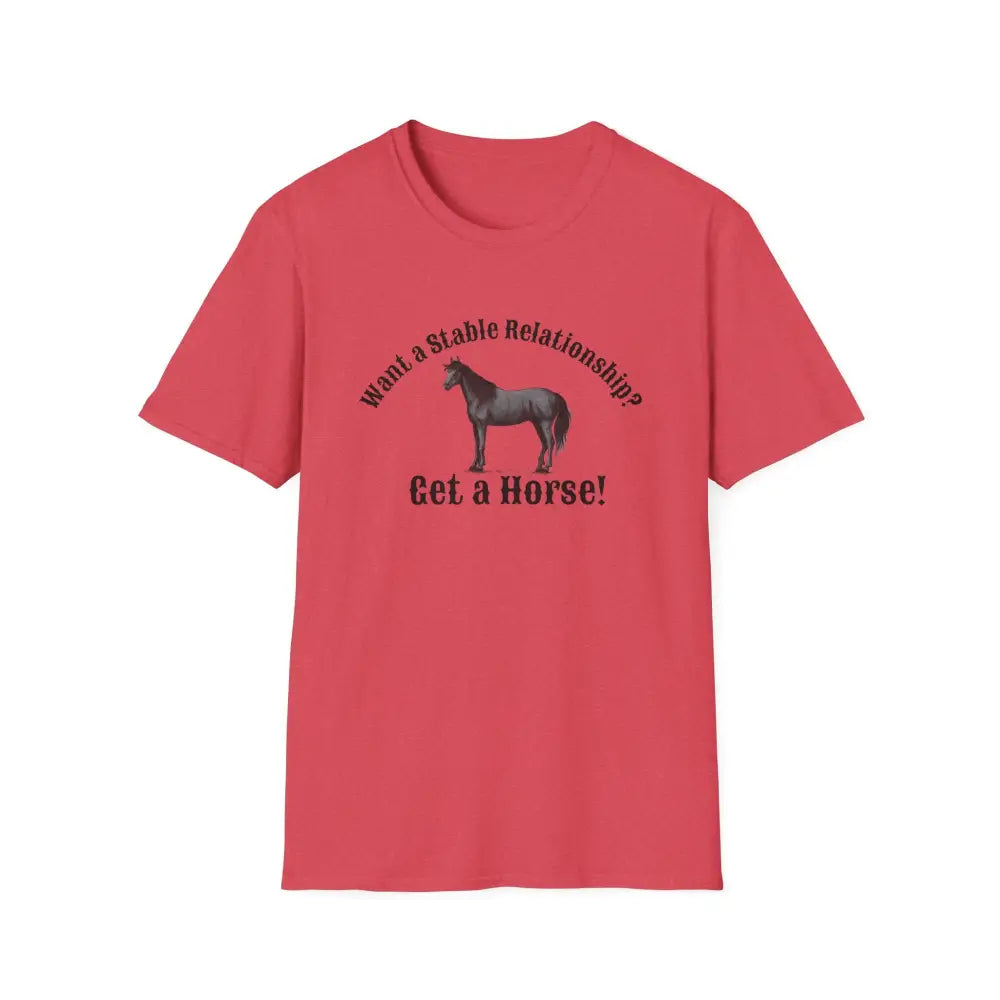 Horse Lover T-Shirt - Funny Quote Tee for Equestrian Enthusiasts Gift for Riders Stable Relationship Humor - S