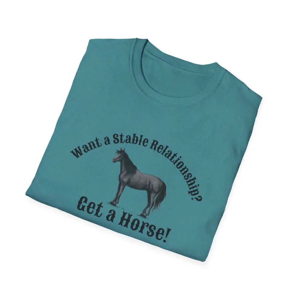 Horse Lover T-Shirt - Funny Quote Tee for Equestrian Enthusiasts Gift for Riders Stable Relationship Humor - T-Shirt