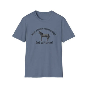 Horse Lover T-Shirt - Funny Quote Tee for Equestrian Enthusiasts Gift for Riders Stable Relationship Humor - S