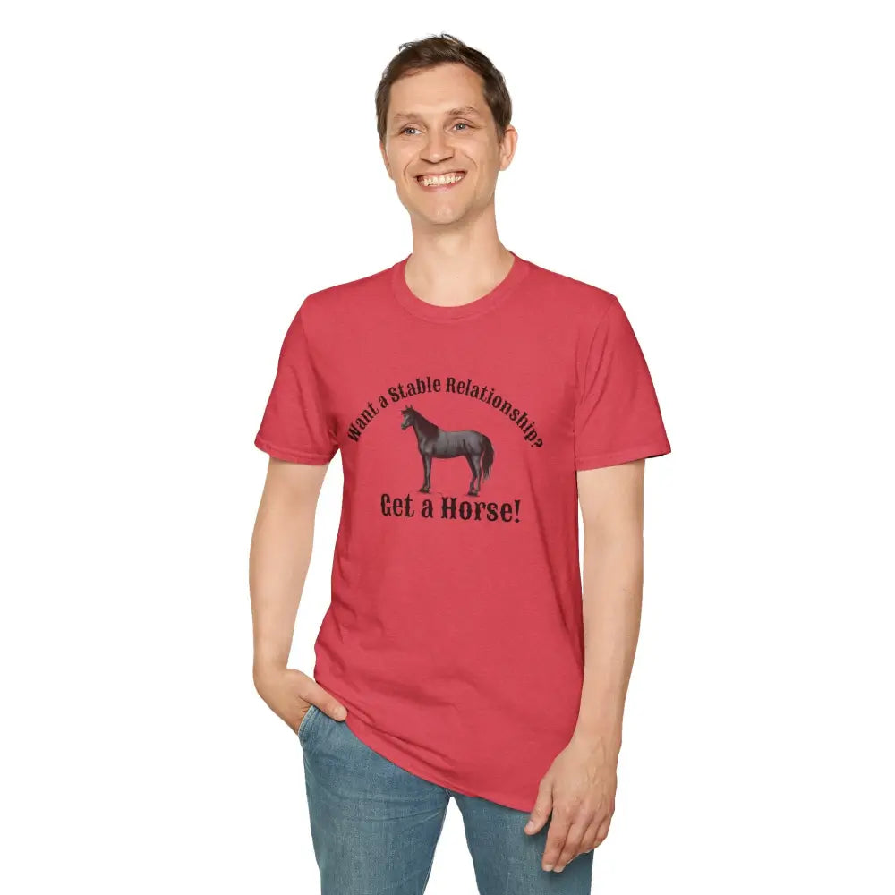 Horse Lover T-Shirt - Funny Quote Tee for Equestrian Enthusiasts Gift for Riders Stable Relationship Humor - T-Shirt