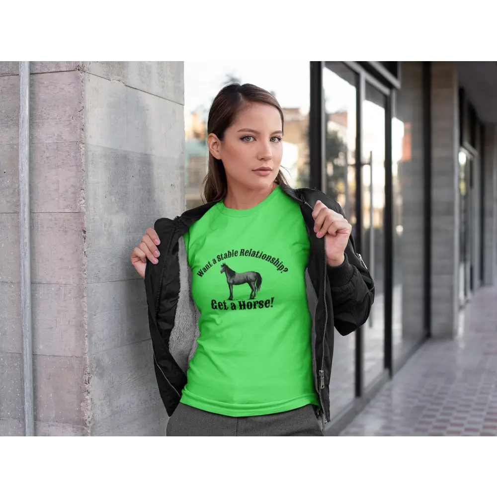 Horse Lover T-Shirt - Funny Quote Tee for Equestrian Enthusiasts Gift for Riders Stable Relationship Humor - T-Shirt