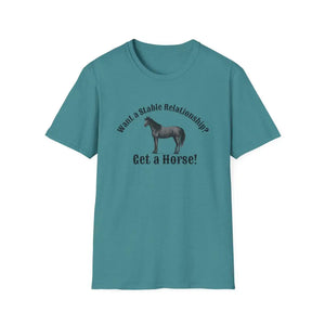 Horse Lover T-Shirt - Funny Quote Tee for Equestrian Enthusiasts Gift for Riders Stable Relationship Humor - S