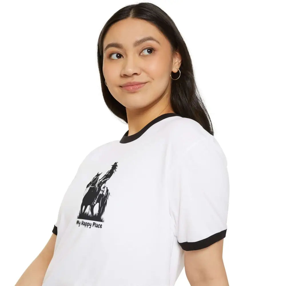 Horse Lover T-Shirt - Here’s My Happy Place Tee for Women - T-Shirt