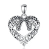 Horse Necklace Heart Shape Necklace 925 Sterling Silver Horse Lovers Gift - only pendant - Jewelry