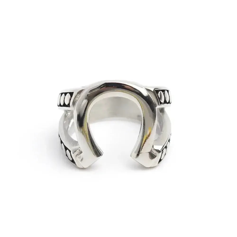 Horseshoe Stainless Steel Ring for Men, Western Jewelry - The Best New Thing