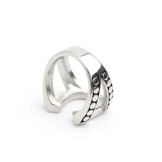 Horseshoe 316L Stainless Steel Ring for Men or Women Horse Lover Western Jewelry - Jewelry