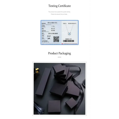 Horseshoe Necklace Real 925 Sterling Silver Lucky Horseshoe Cubic Zirconia Pendant For Women U-shaped Jewelry Gift