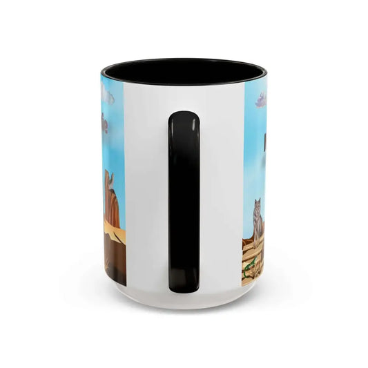 Humorous Cowboys Coffee Mug - Personalize IT - Pleading Cowboy and Sassy Horse Western Mug 15oz - Mug