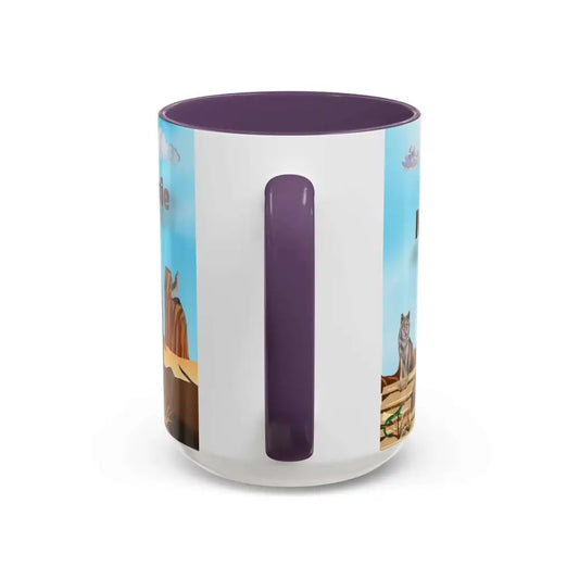 Humorous Cowboys Coffee Mug - Personalize IT - Pleading Cowboy and Sassy Horse Western Mug 15oz - Mug