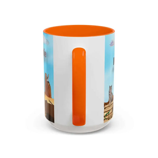 Humorous Cowboys Coffee Mug - Personalize IT - Pleading Cowboy and Sassy Horse Western Mug 15oz - Mug