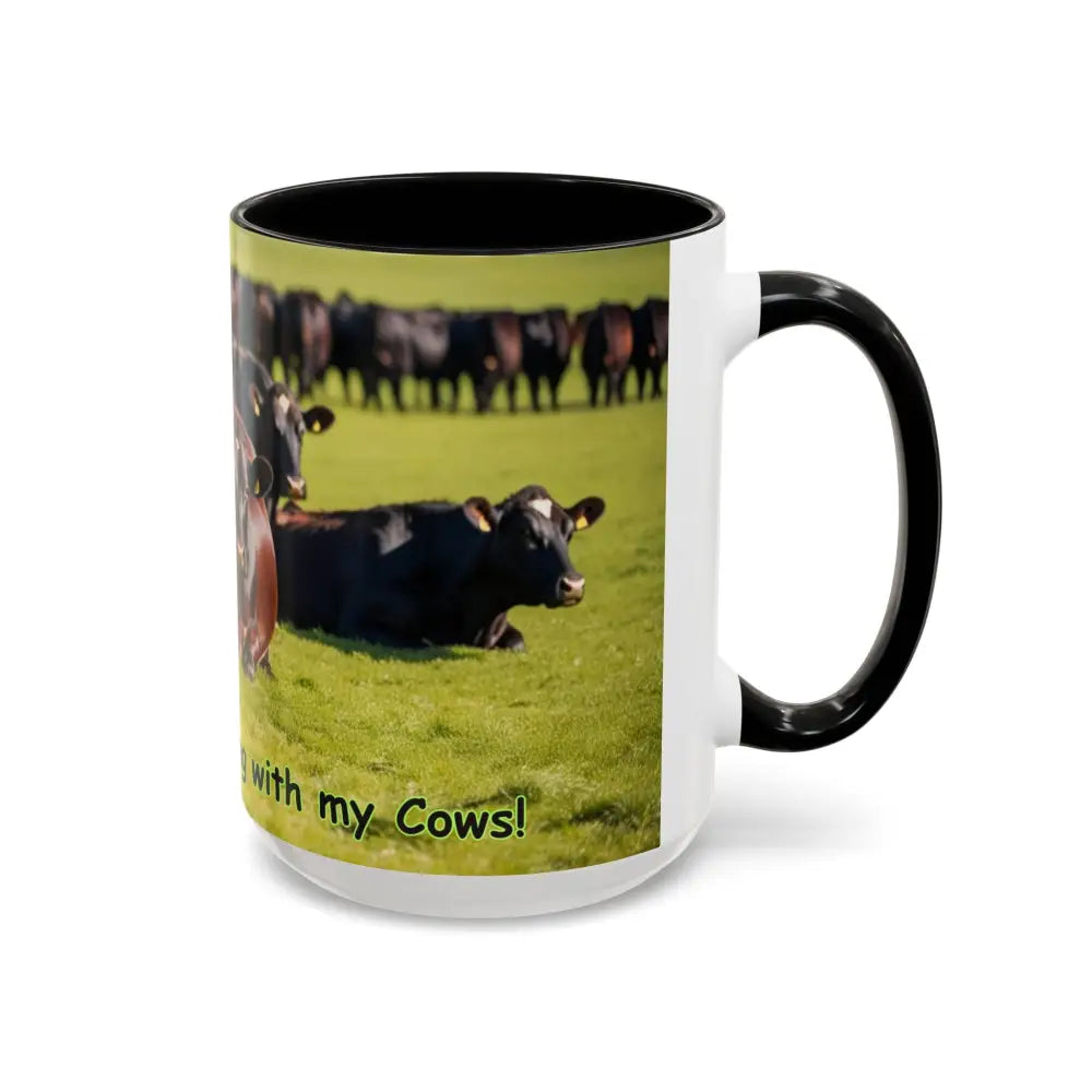 I love Cows Coffee Mug Chilling Cows Country Lifestyle Farm Gifts 15oz - Mug